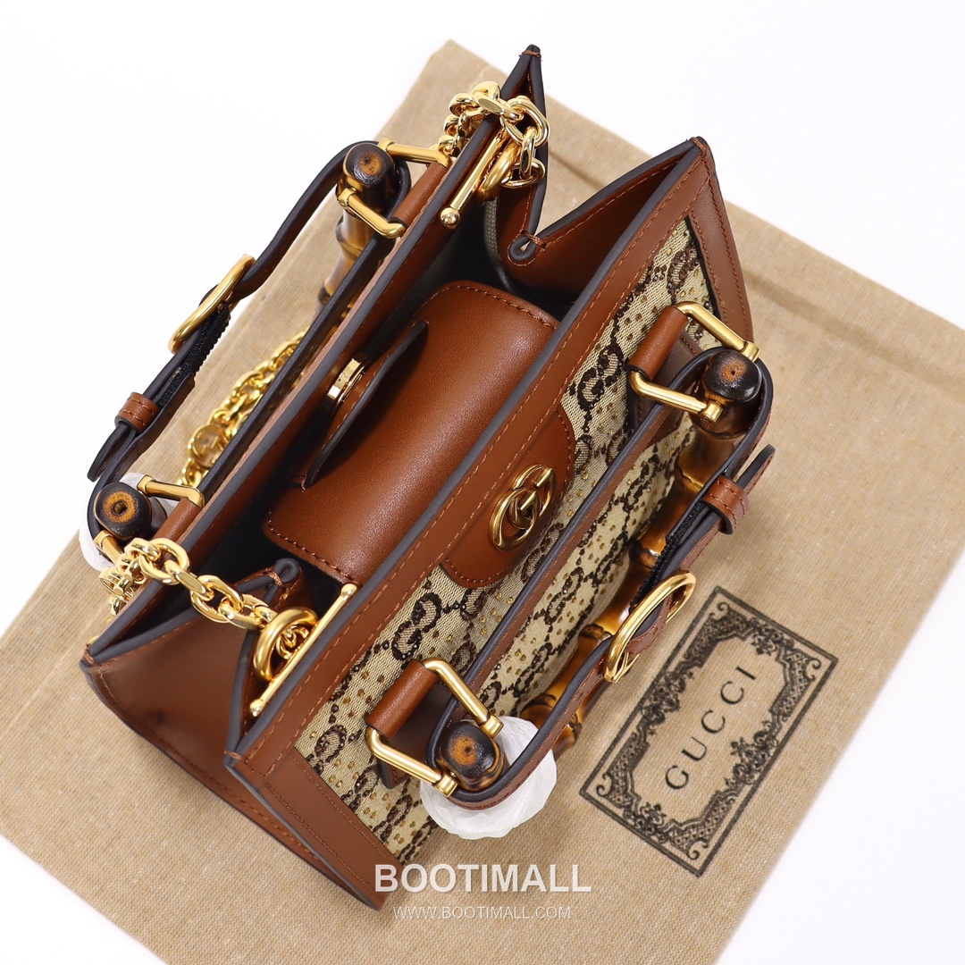 Gucci Mini Canvas Canvas Leather Beige Top Handle Bag 구찌 미니 캔버스 캔버스 가죽 베이지 탑핸들백 20cm 8