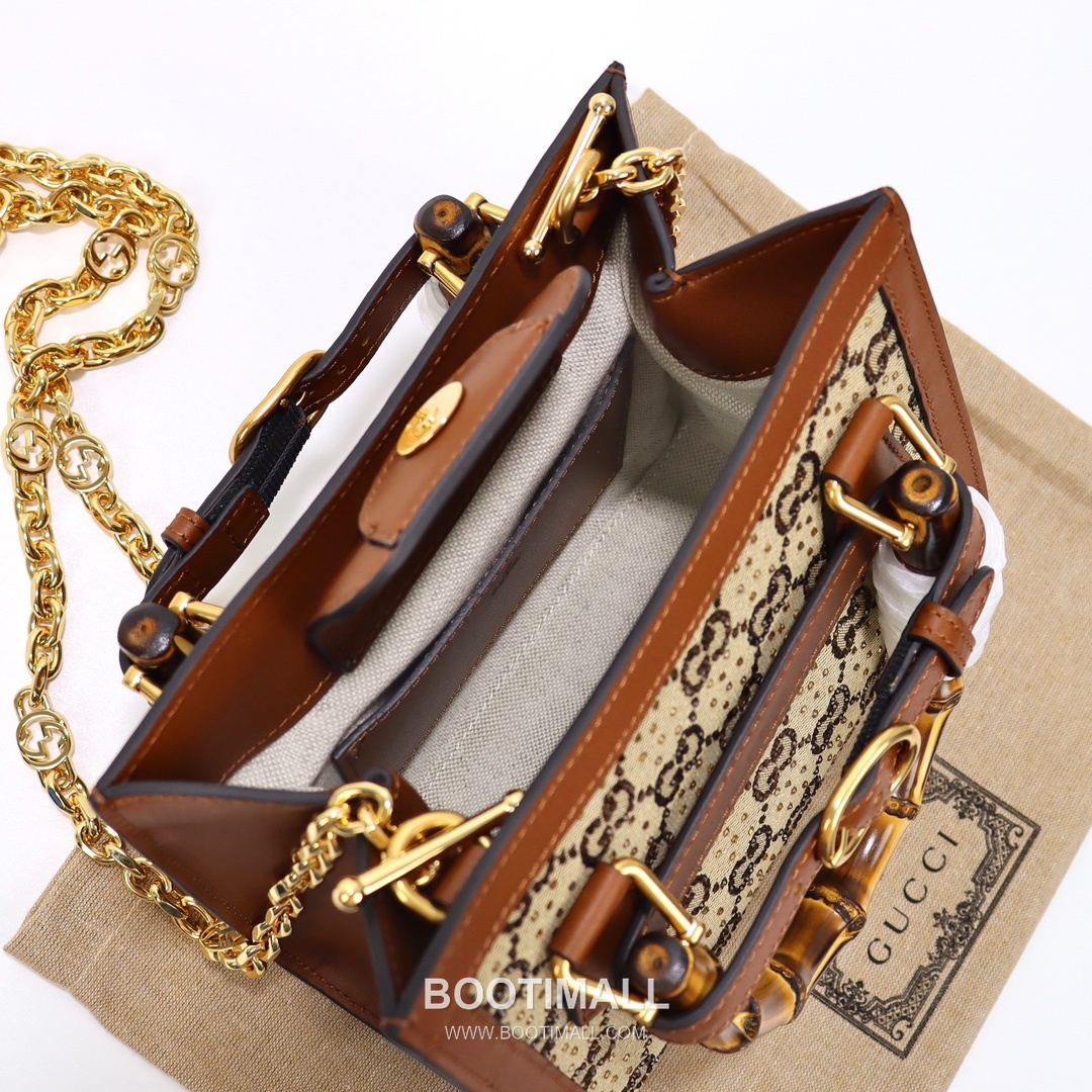 Gucci Mini Canvas Canvas Leather Beige Top Handle Bag 구찌 미니 캔버스 캔버스 가죽 베이지 탑핸들백 20cm 9