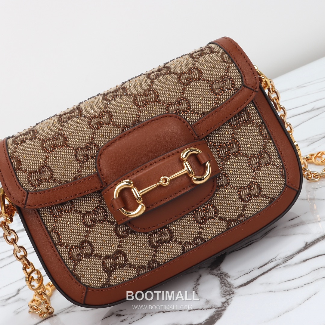 Gucci Mini Canvas Canvas Leather Beige Shoulder Bag 구찌 미니 캔버스 캔버스 가죽 베이지 숄더백 20.5cm 4