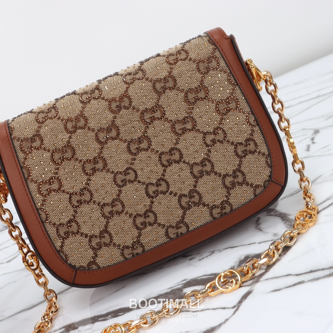 Gucci Mini Canvas Canvas Leather Beige Shoulder Bag 구찌 미니 캔버스 캔버스 가죽 베이지 숄더백 20.5cm 7