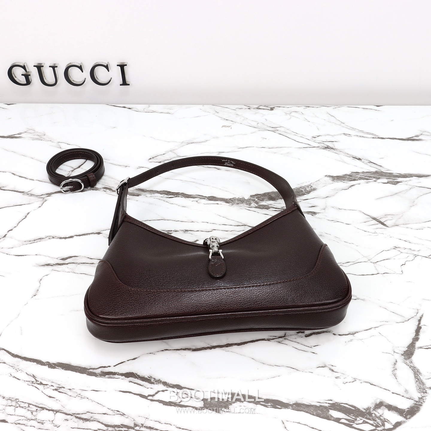 Gucci Brown Leather Clutch Cowhide Leather Brown 구찌 브라운 레더 클러치 소가죽 브라운 27cm 8