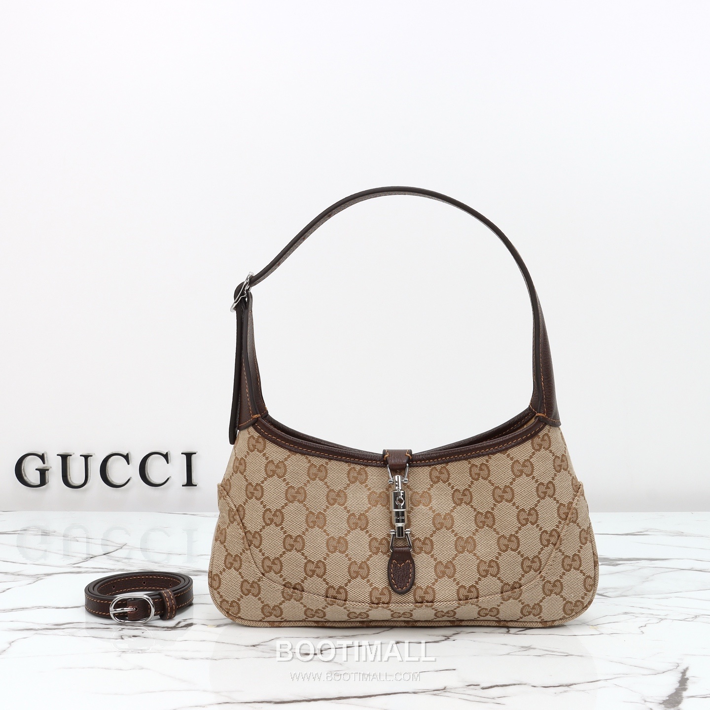Gucci Canvas Mini Canvas Beige Shoulder Bag 구찌 캔버스 미니 캔버스 베이지 숄더백 27cm 1