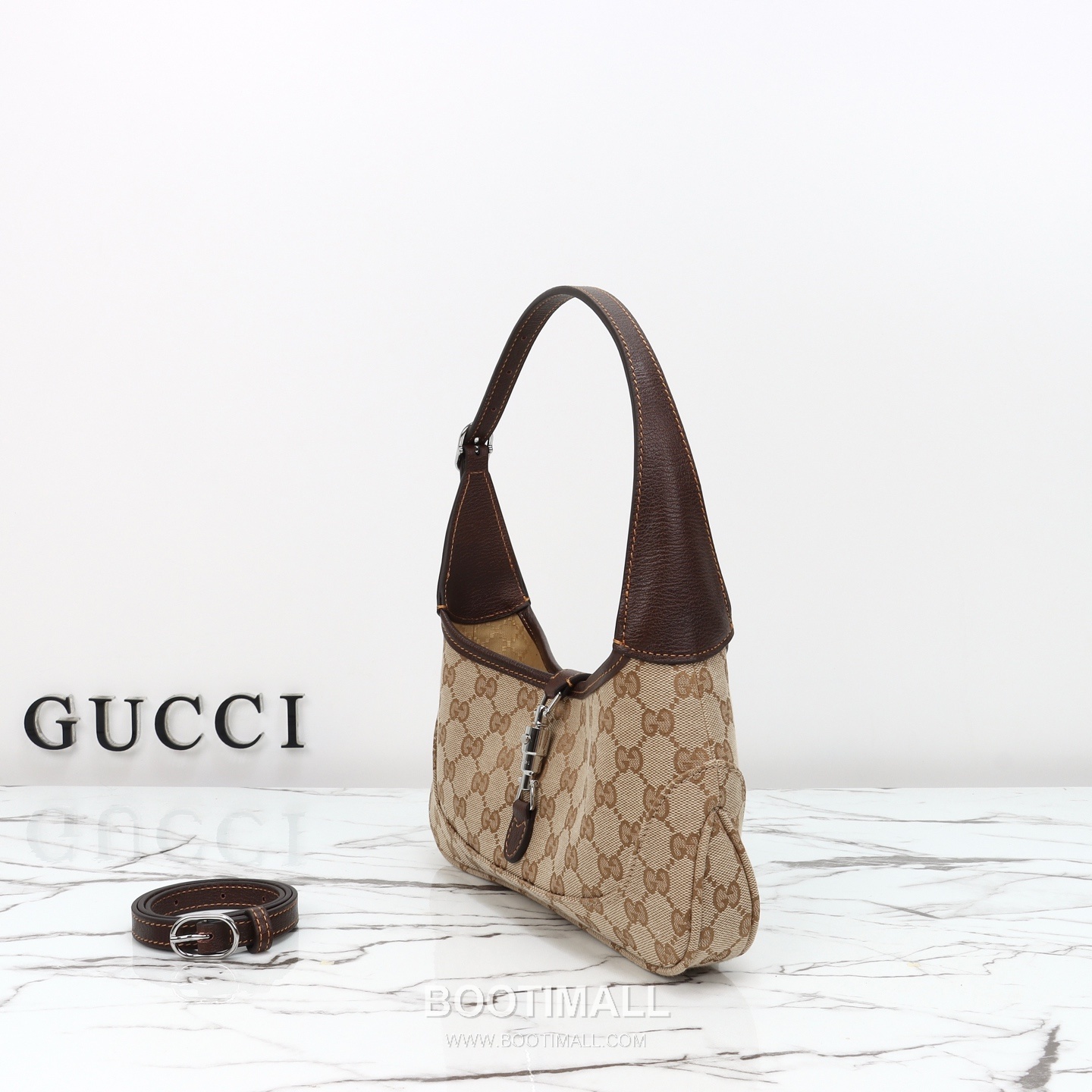 Gucci Canvas Mini Canvas Beige Shoulder Bag 구찌 캔버스 미니 캔버스 베이지 숄더백 27cm 2