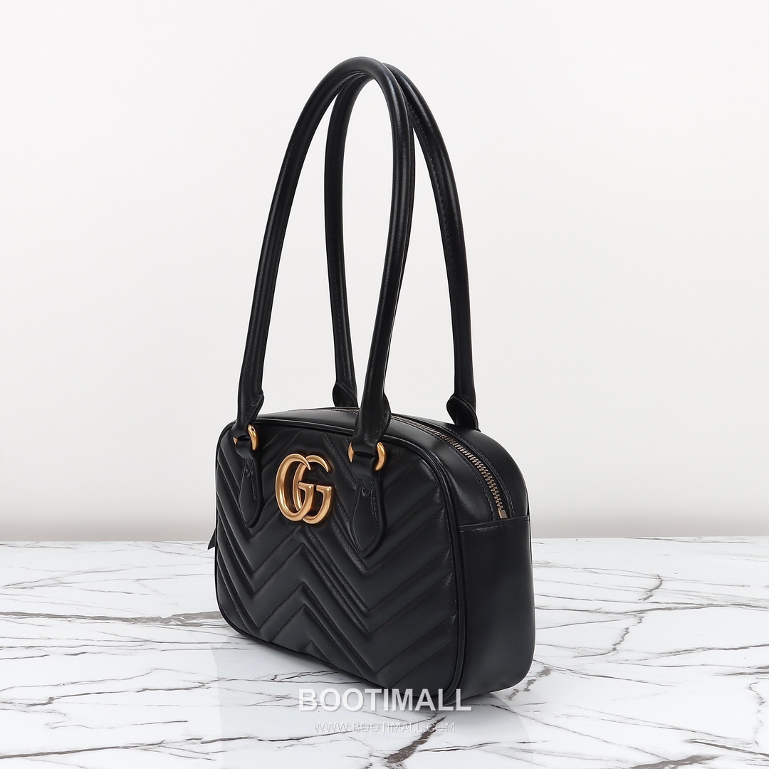 Gucci Marmont Chevron Small Matelassé Calfskin Black Shoulder Bag 구찌 마몽트 쉐브론 스몰 마틀라세 카프스킨 블랙 숄더백 25.5cm 16