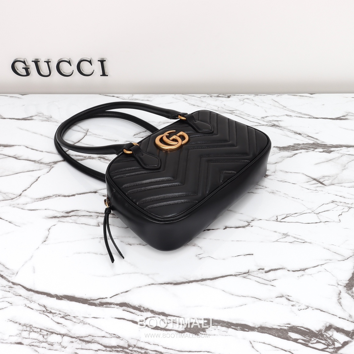 Gucci Marmont Chevron Small Matelassé Calfskin Black Shoulder Bag 구찌 마몽트 쉐브론 스몰 마틀라세 카프스킨 블랙 숄더백 25.5cm 17