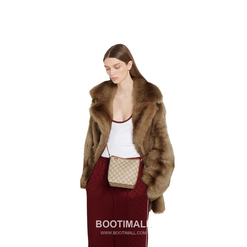 Gucci GG Supreme Small GG Supreme Canvas Beige Crossbody Bag 구찌 GG 수프림 스몰 GG 수프림 캔버스 베이지 크로스백 18cm 2