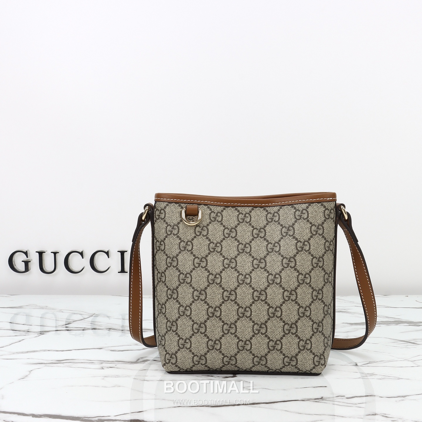 Gucci GG Supreme Small GG Supreme Canvas Beige Crossbody Bag 구찌 GG 수프림 스몰 GG 수프림 캔버스 베이지 크로스백 18cm 6