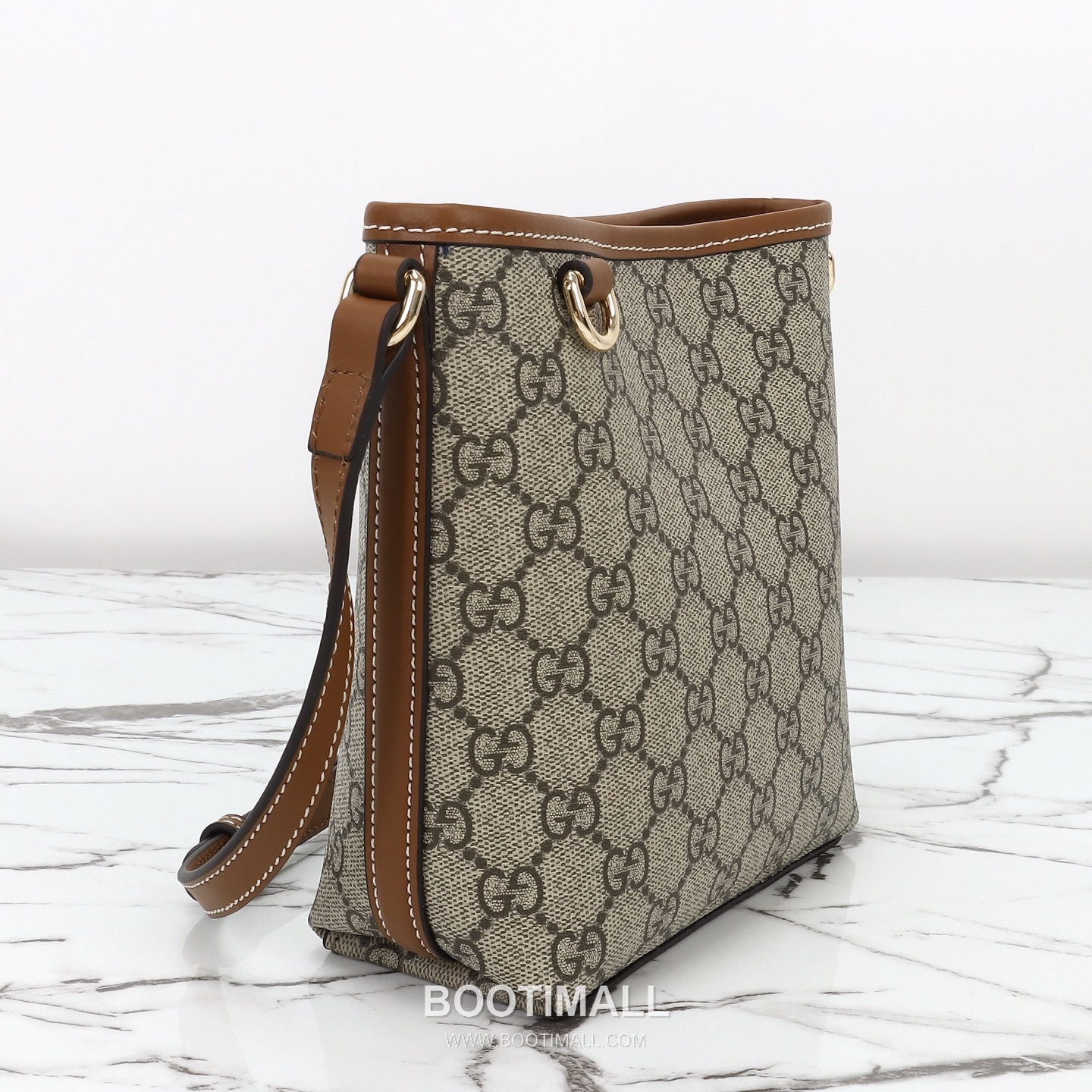 Gucci GG Supreme Small GG Supreme Canvas Beige Crossbody Bag 구찌 GG 수프림 스몰 GG 수프림 캔버스 베이지 크로스백 18cm 9