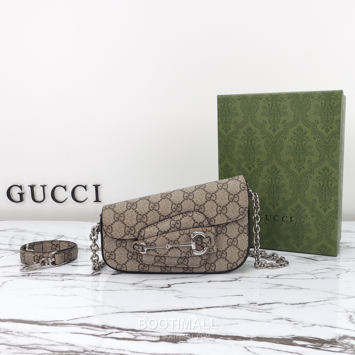 Gucci Horsebit GG Canvas GG Coated Canvas Beige Shoulder Bag 구찌 홀스빗 GG 캔버스 GG 코티드 캔버스 베이지 숄더백 19.5cm 7