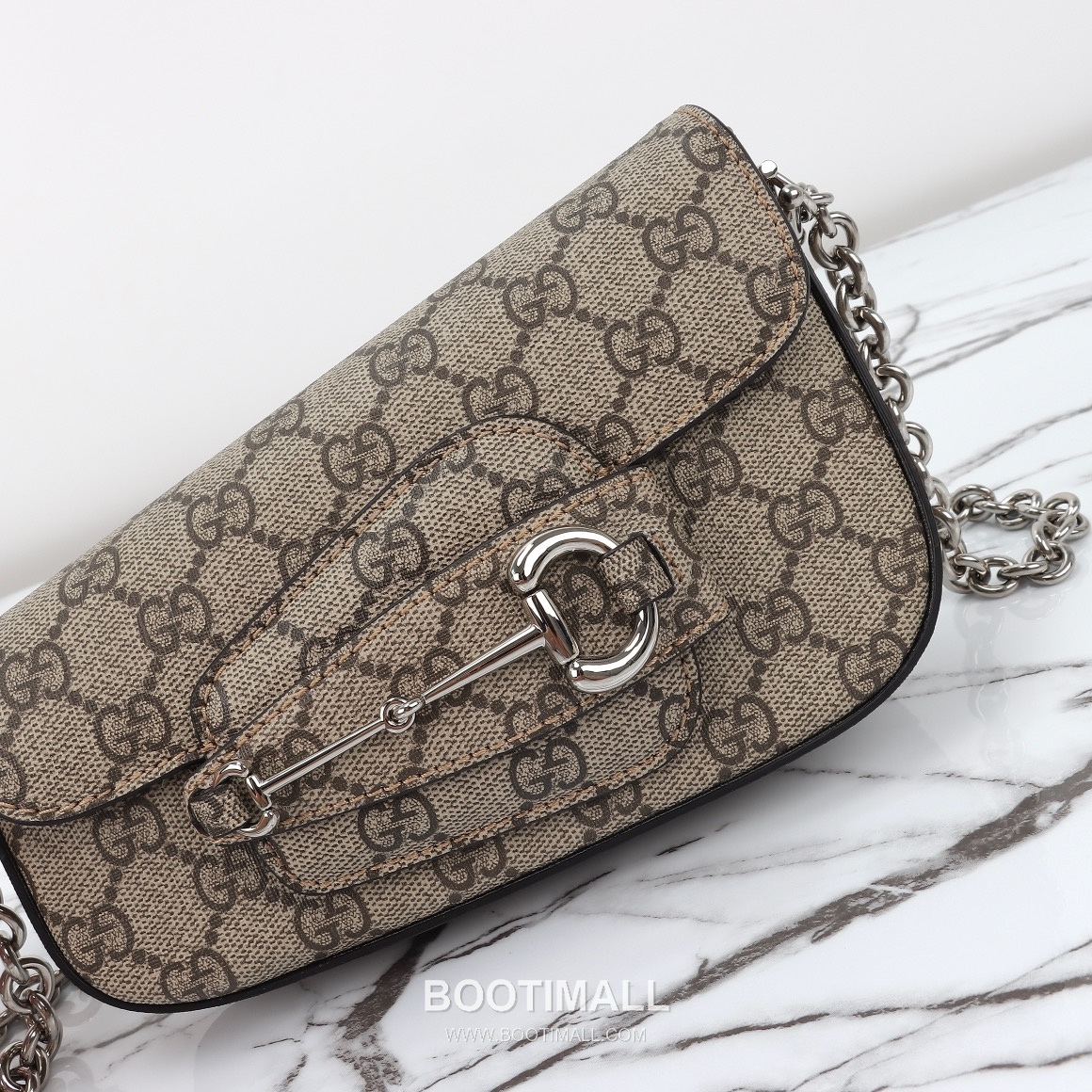 Gucci Horsebit GG Canvas GG Coated Canvas Beige Shoulder Bag 구찌 홀스빗 GG 캔버스 GG 코티드 캔버스 베이지 숄더백 19.5cm 10