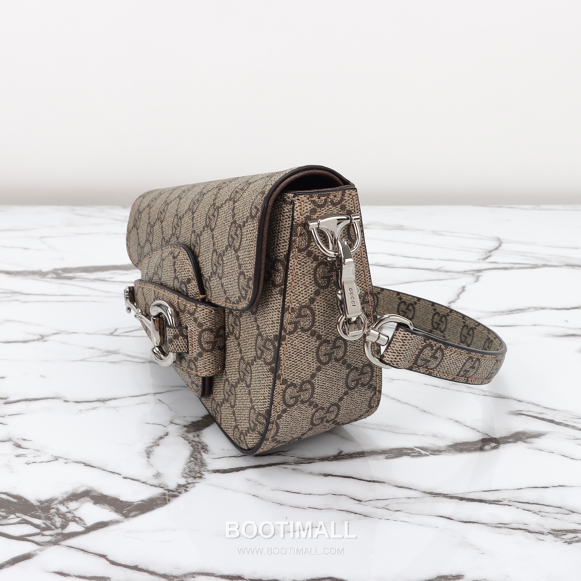Gucci Horsebit GG Canvas GG Coated Canvas Beige Shoulder Bag 구찌 홀스빗 GG 캔버스 GG 코티드 캔버스 베이지 숄더백 19.5cm 12
