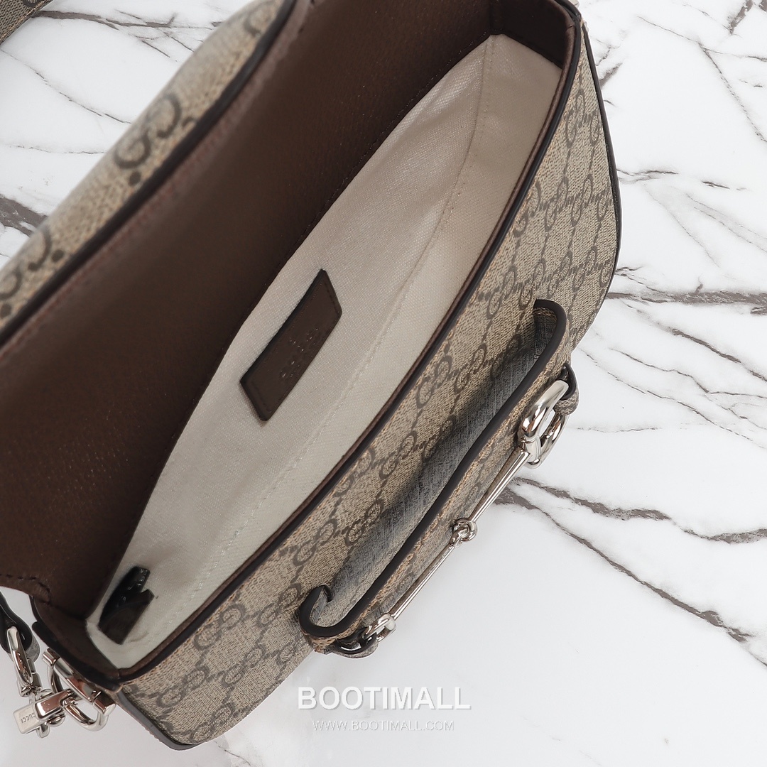 Gucci Horsebit GG Canvas GG Coated Canvas Beige Shoulder Bag 구찌 홀스빗 GG 캔버스 GG 코티드 캔버스 베이지 숄더백 19.5cm 15