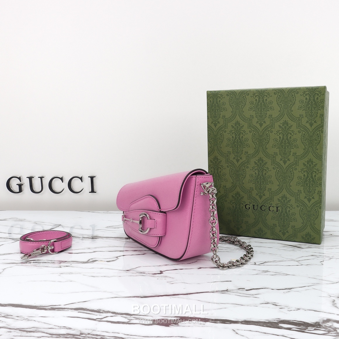 Gucci 774209 Flap Calfskin Pink Wallet 구찌 774209 플랩 카프스킨 핑크 19.5cm 2
