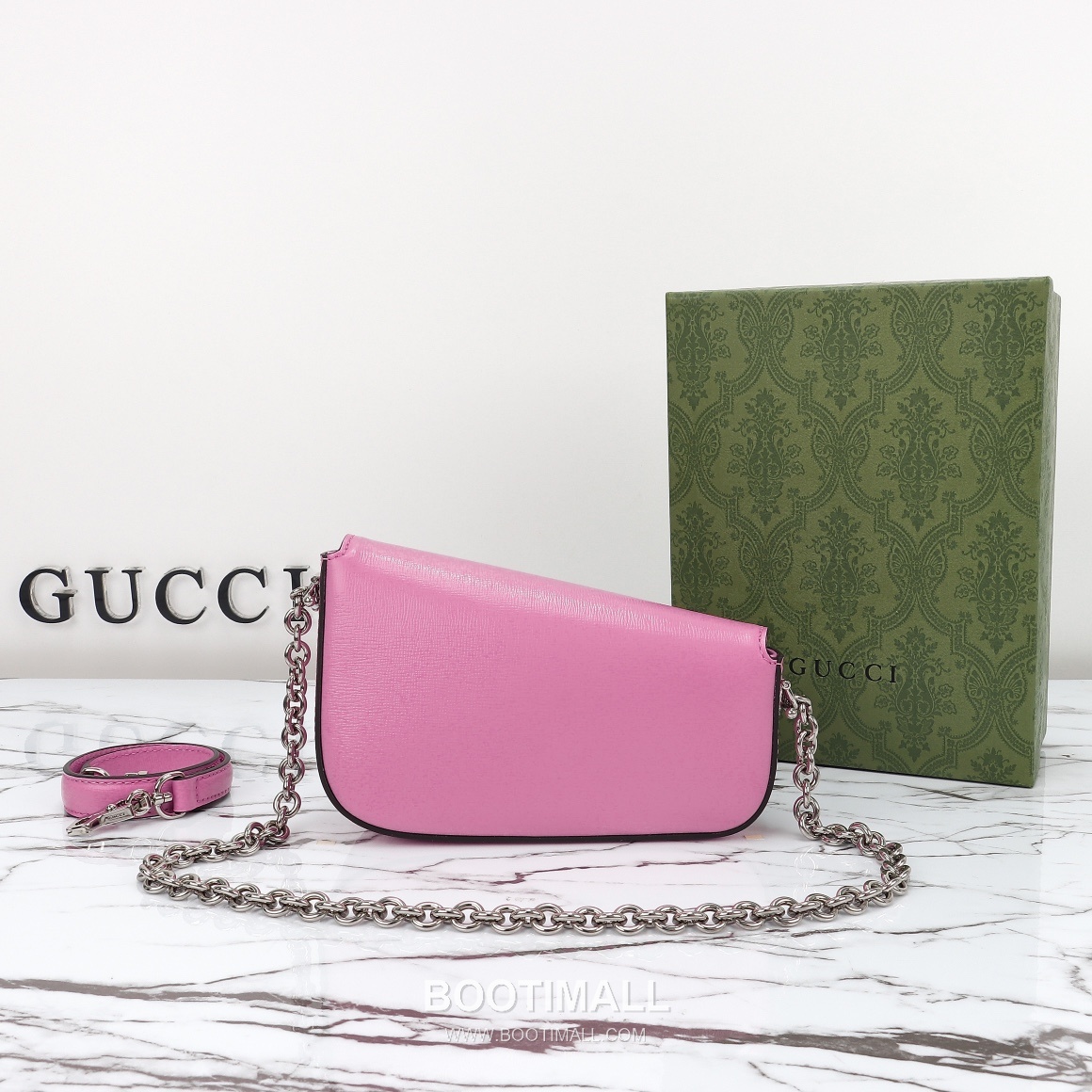 Gucci 774209 Flap Calfskin Pink Wallet 구찌 774209 플랩 카프스킨 핑크 19.5cm 3