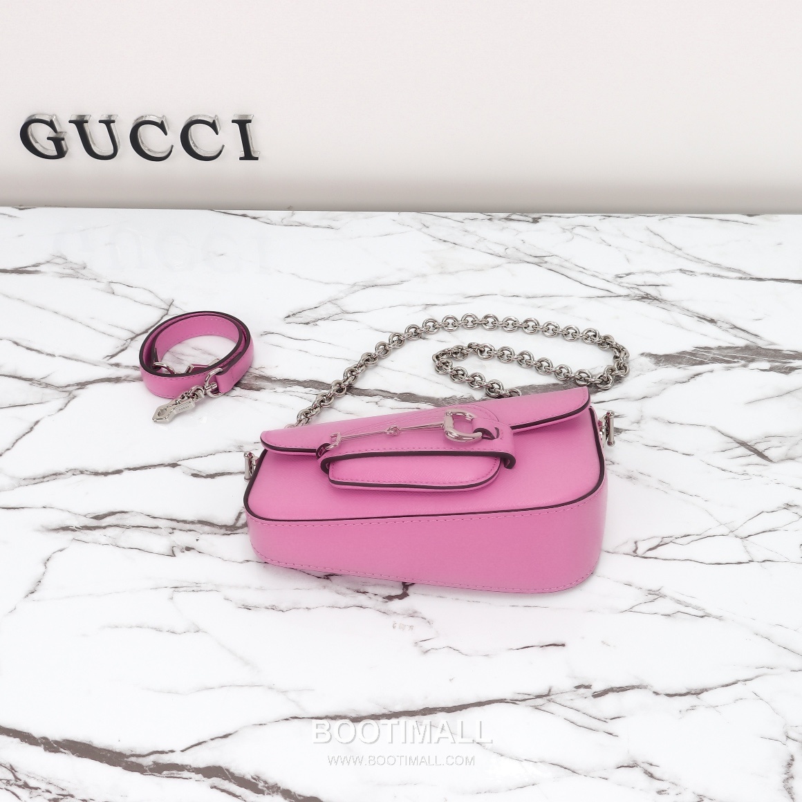 Gucci 774209 Flap Calfskin Pink Wallet 구찌 774209 플랩 카프스킨 핑크 19.5cm 8