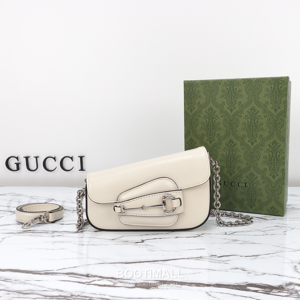 Gucci 774209 Flap Long Calfskin Leather White Long Wallet 구찌 774209 플랩 롱 카프스킨 레더 화이트 19.5cm 1