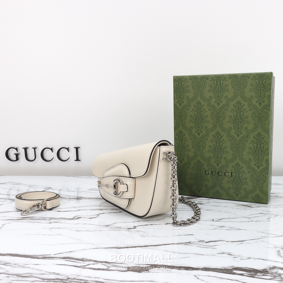 Gucci 774209 Flap Long Calfskin Leather White Long Wallet 구찌 774209 플랩 롱 카프스킨 레더 화이트 19.5cm 2