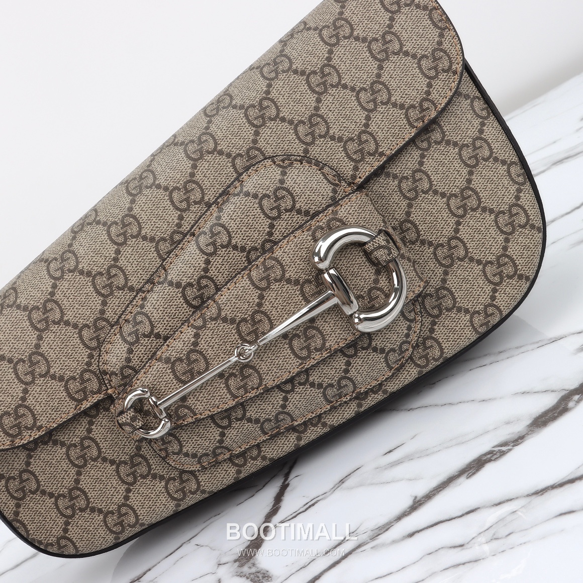 Gucci GG Supreme Horsebit Flap GG Supreme Coated Canvas Beige Shoulder Bag 구찌 GG 수프림 홀스빗 플랩 GG 수프림 코팅 캔버스 베이지 숄더백 26.5cm 13