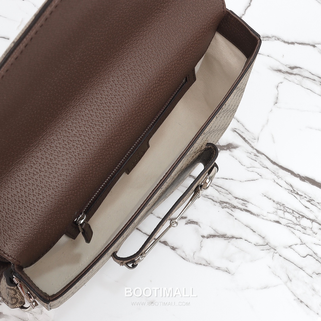 Gucci GG Supreme Horsebit Flap GG Supreme Coated Canvas Beige Shoulder Bag 구찌 GG 수프림 홀스빗 플랩 GG 수프림 코팅 캔버스 베이지 숄더백 26.5cm 18