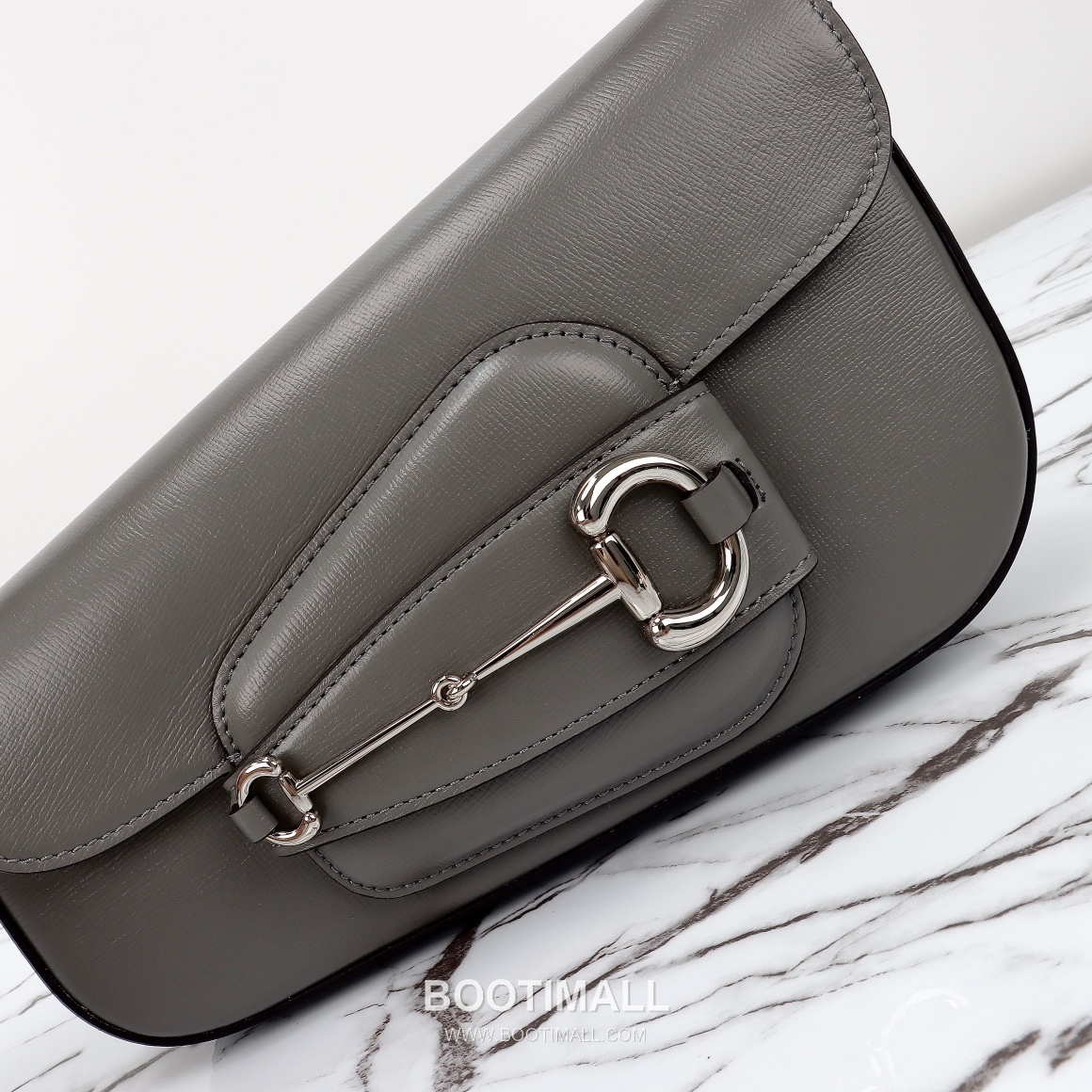 Gucci Folded Leather Clutch Calfskin Leather Gray Clutch Bag 구찌 폴디드 레더 클러치 카프스킨 레더 그레이 클러치백 26.5cm 4