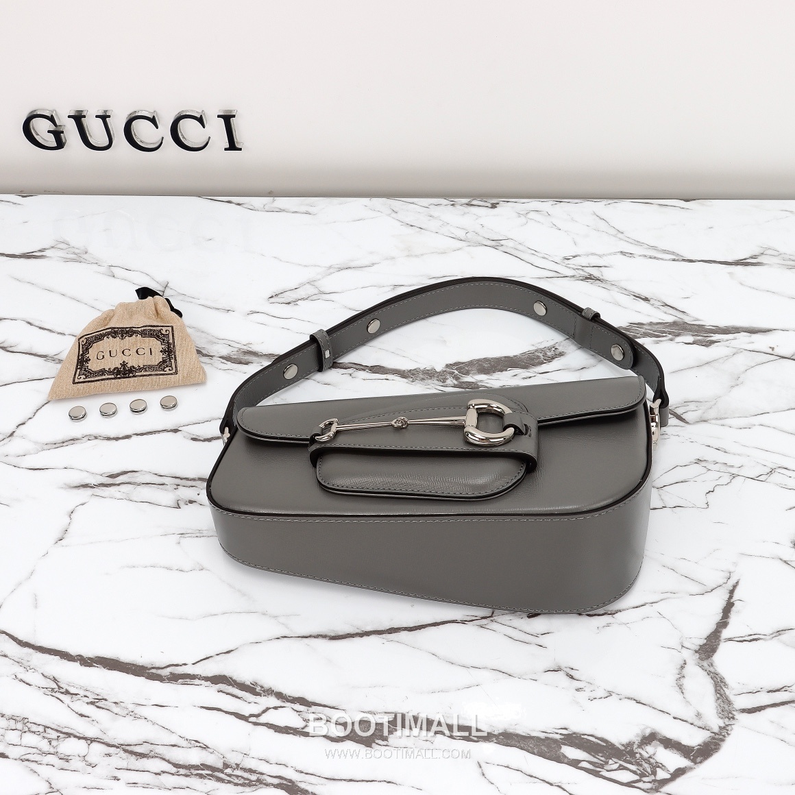 Gucci Folded Leather Clutch Calfskin Leather Gray Clutch Bag 구찌 폴디드 레더 클러치 카프스킨 레더 그레이 클러치백 26.5cm 8