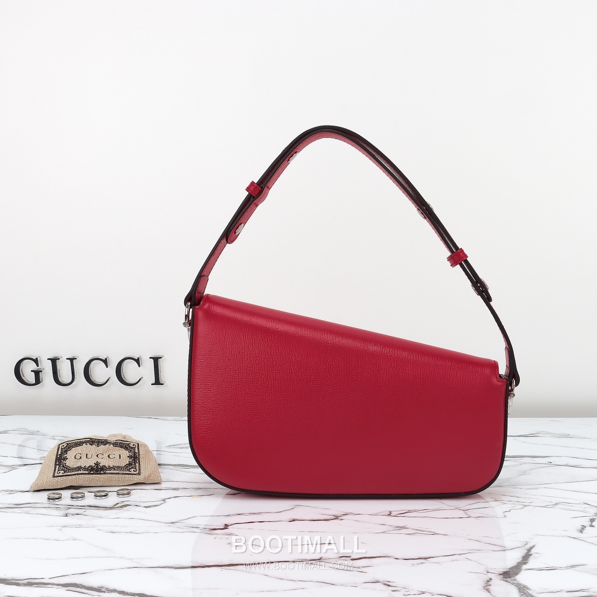 Gucci Folded Leather Clutch Calfskin Leather Gray Clutch Bag 구찌 폴디드 레더 클러치 카프스킨 레더 그레이 클러치백 26.5cm 3