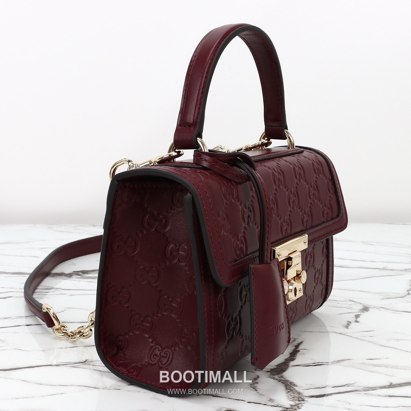 Gucci Red Embossed Mini Embossed Calfskin Red Top Handle Bag 구찌 레드 엠보스 미니 엠보스드 카프스킨 레드 탑핸들백 20cm 4