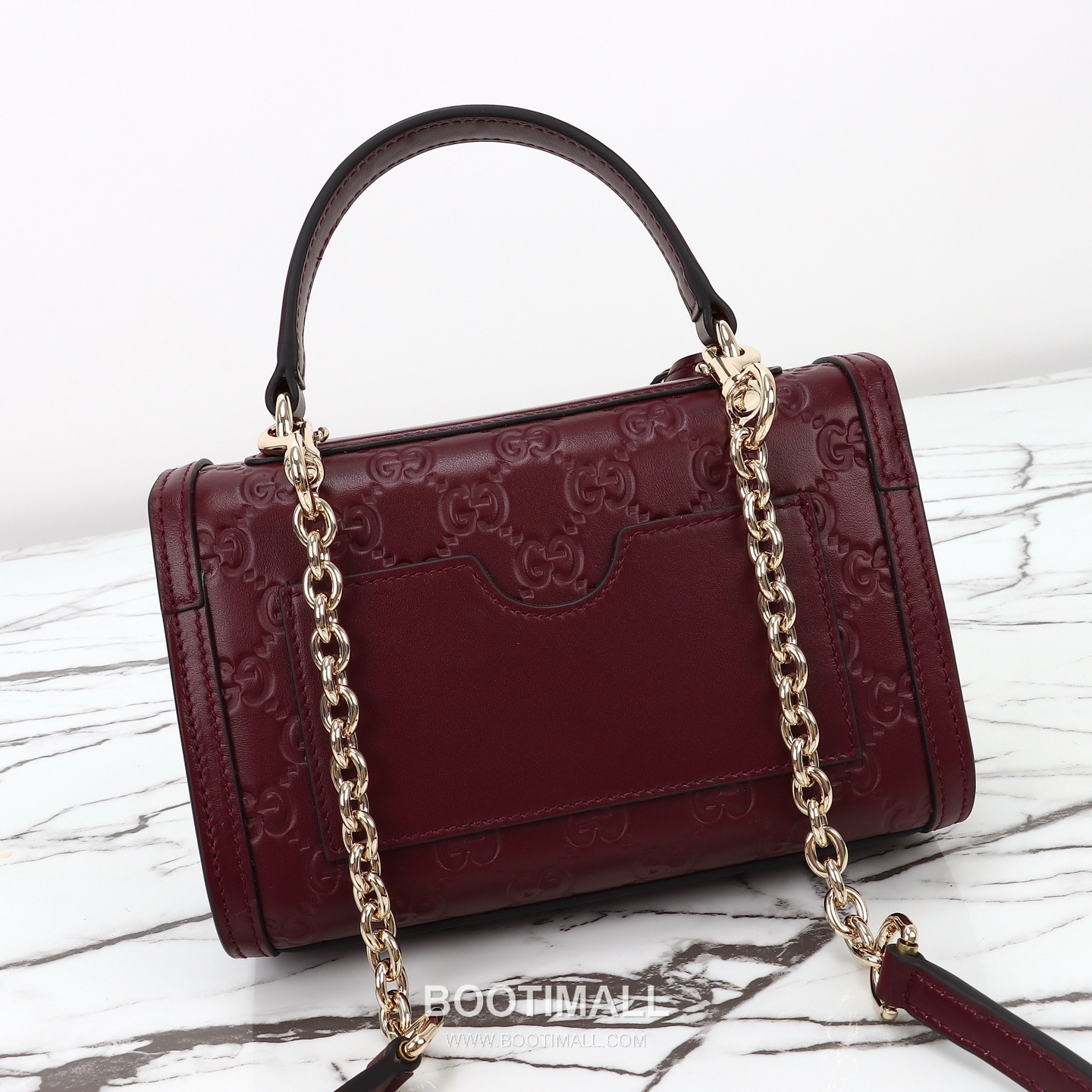 Gucci Red Embossed Mini Embossed Calfskin Red Top Handle Bag 구찌 레드 엠보스 미니 엠보스드 카프스킨 레드 탑핸들백 20cm 7