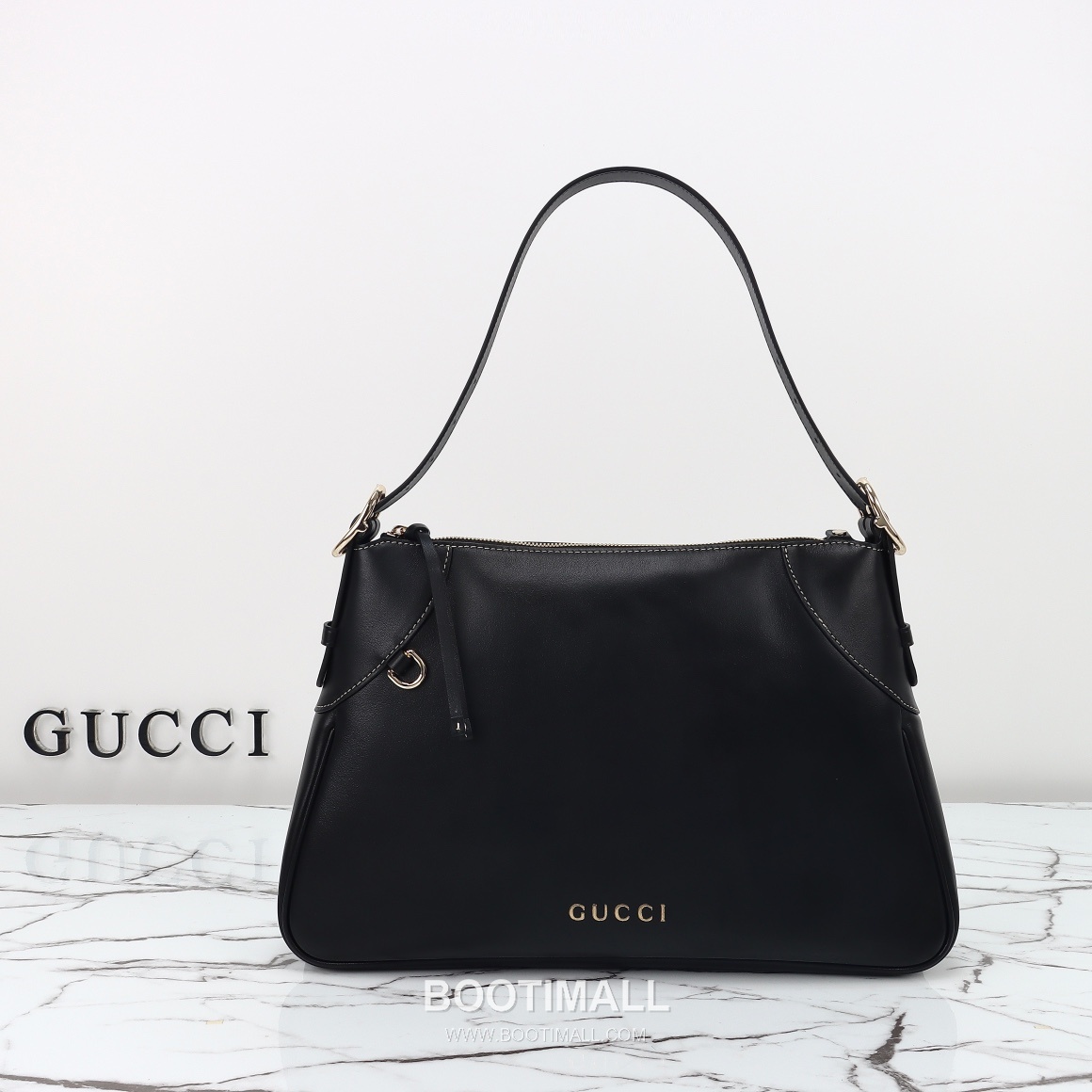 Gucci 815217 Smooth Hobo Smooth Calfskin Black Shoulder Bag 구찌 815217 스무스 호보 스무스 카프스킨 블랙 숄더백 37cm 4