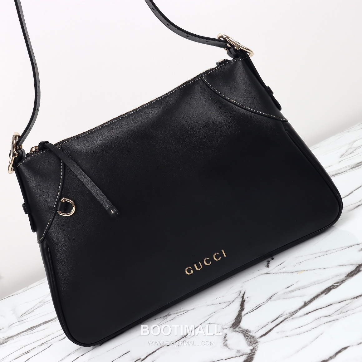 Gucci 815217 Smooth Hobo Smooth Calfskin Black Shoulder Bag 구찌 815217 스무스 호보 스무스 카프스킨 블랙 숄더백 37cm 7