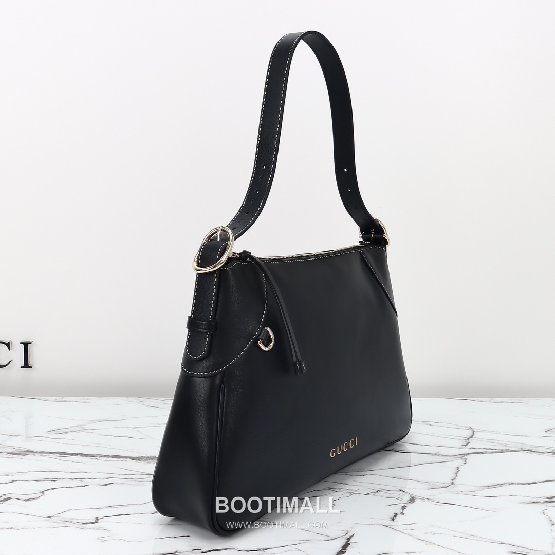 Gucci 815217 Smooth Hobo Smooth Calfskin Black Shoulder Bag 구찌 815217 스무스 호보 스무스 카프스킨 블랙 숄더백 37cm 9