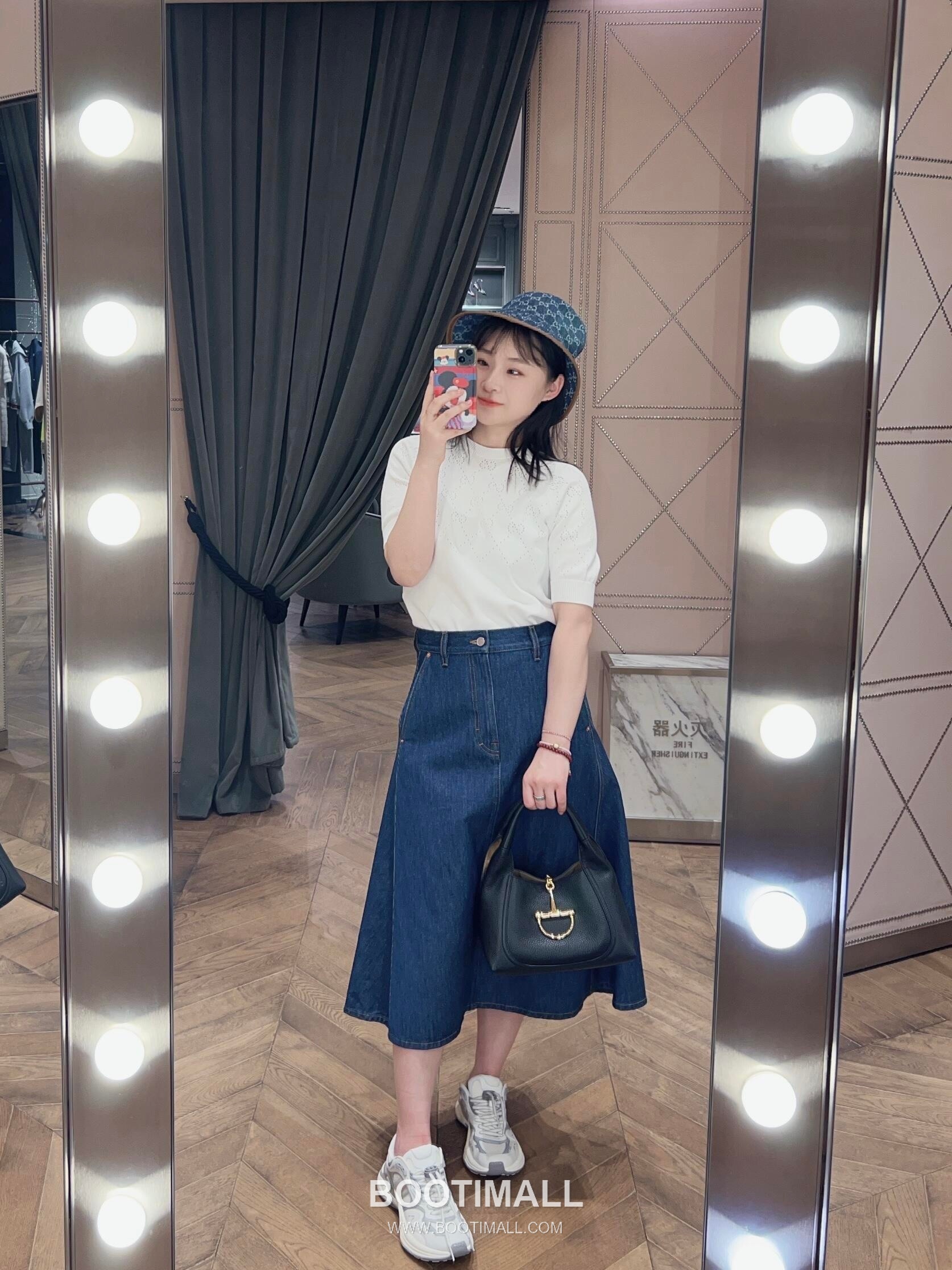 Gucci Horsebit Top Handle Grained Calfskin Black Handbag 구찌 홀스빗 탑핸들 그레인드 카프스킨 블랙 핸드백 27.5cm 12