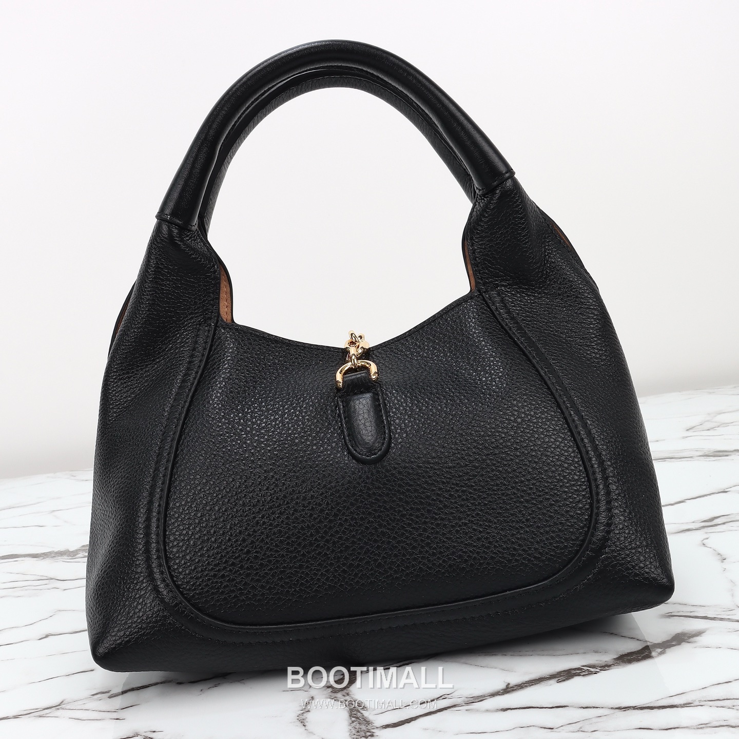 Gucci Horsebit Top Handle Grained Calfskin Black Handbag 구찌 홀스빗 탑핸들 그레인드 카프스킨 블랙 핸드백 27.5cm 20