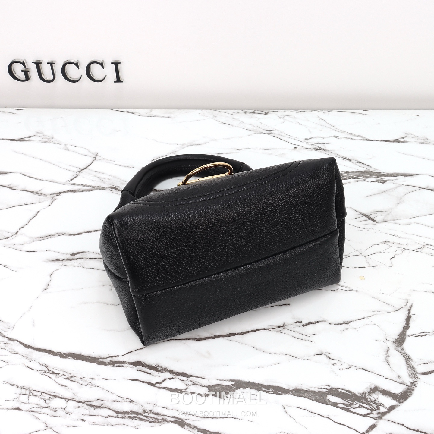 Gucci Horsebit Top Handle Grained Calfskin Black Handbag 구찌 홀스빗 탑핸들 그레인드 카프스킨 블랙 핸드백 27.5cm 21