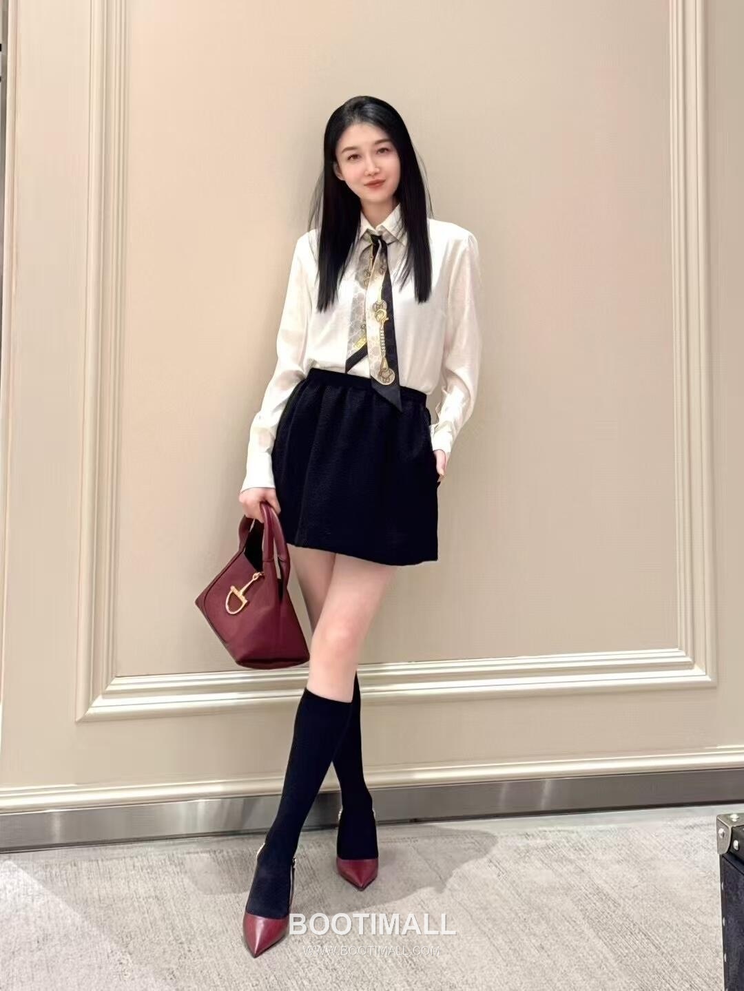 Gucci Horsebit Top Handle Grained Calfskin Dark Brown Shoulder Bag 구찌 홀스빗 탑핸들 그레인드 카프스킨 다크브라운 숄더백 27.5cm 5