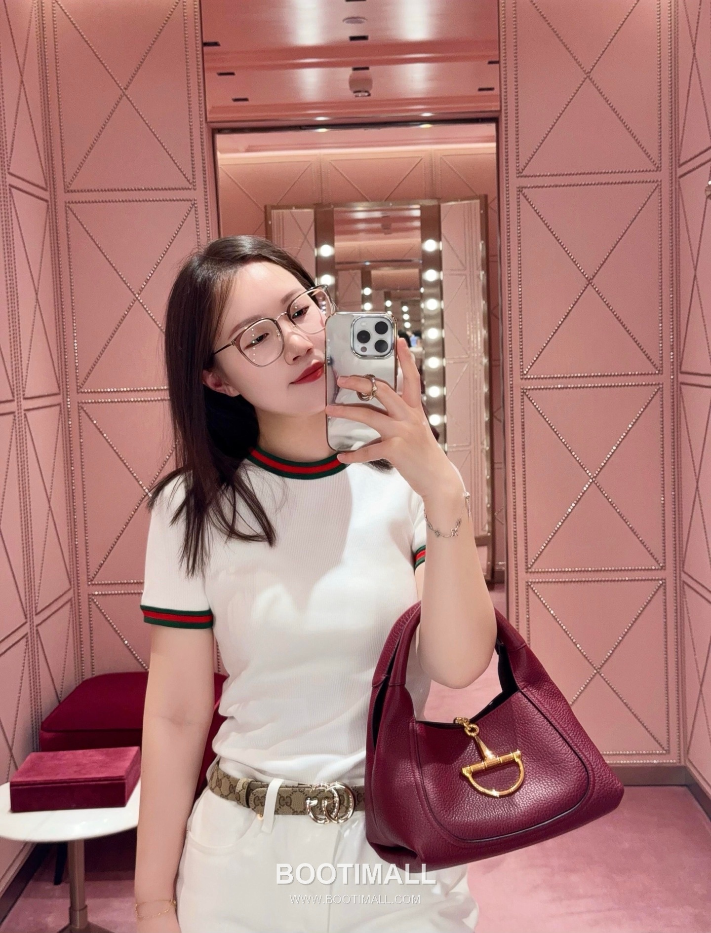 Gucci Horsebit Top Handle Grained Calfskin Dark Brown Shoulder Bag 구찌 홀스빗 탑핸들 그레인드 카프스킨 다크브라운 숄더백 27.5cm 6