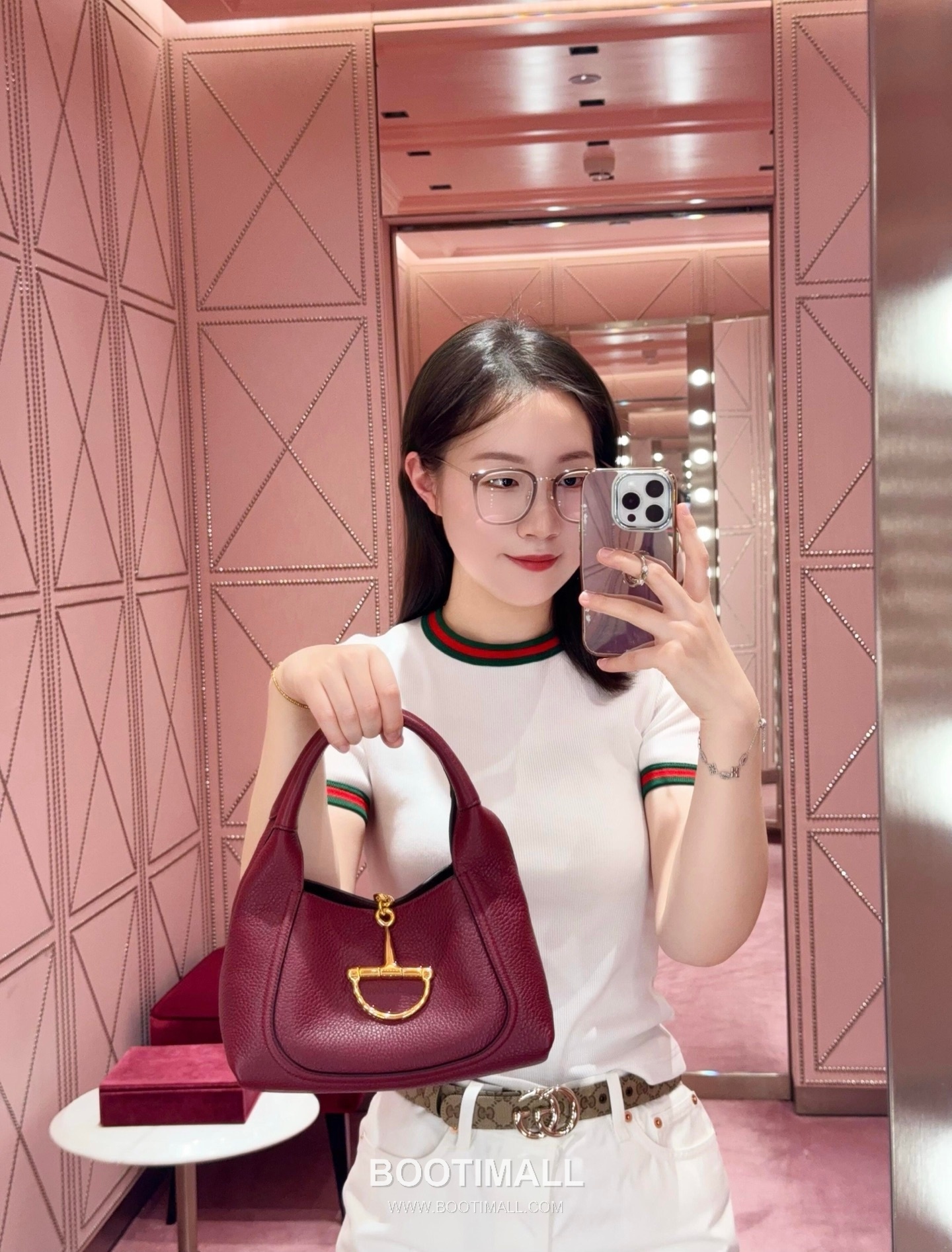 Gucci Horsebit Top Handle Grained Calfskin Dark Brown Shoulder Bag 구찌 홀스빗 탑핸들 그레인드 카프스킨 다크브라운 숄더백 27.5cm 8