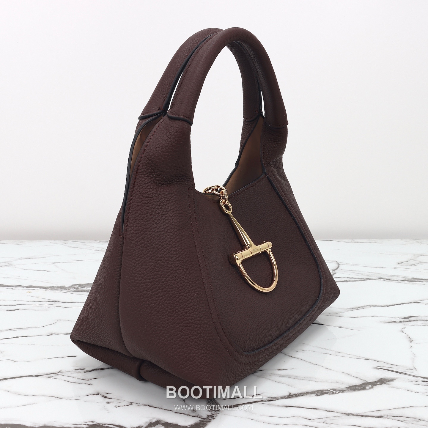 Gucci Horsebit Top Handle Grained Calfskin Dark Brown Shoulder Bag 구찌 홀스빗 탑핸들 그레인드 카프스킨 다크브라운 숄더백 27.5cm 17
