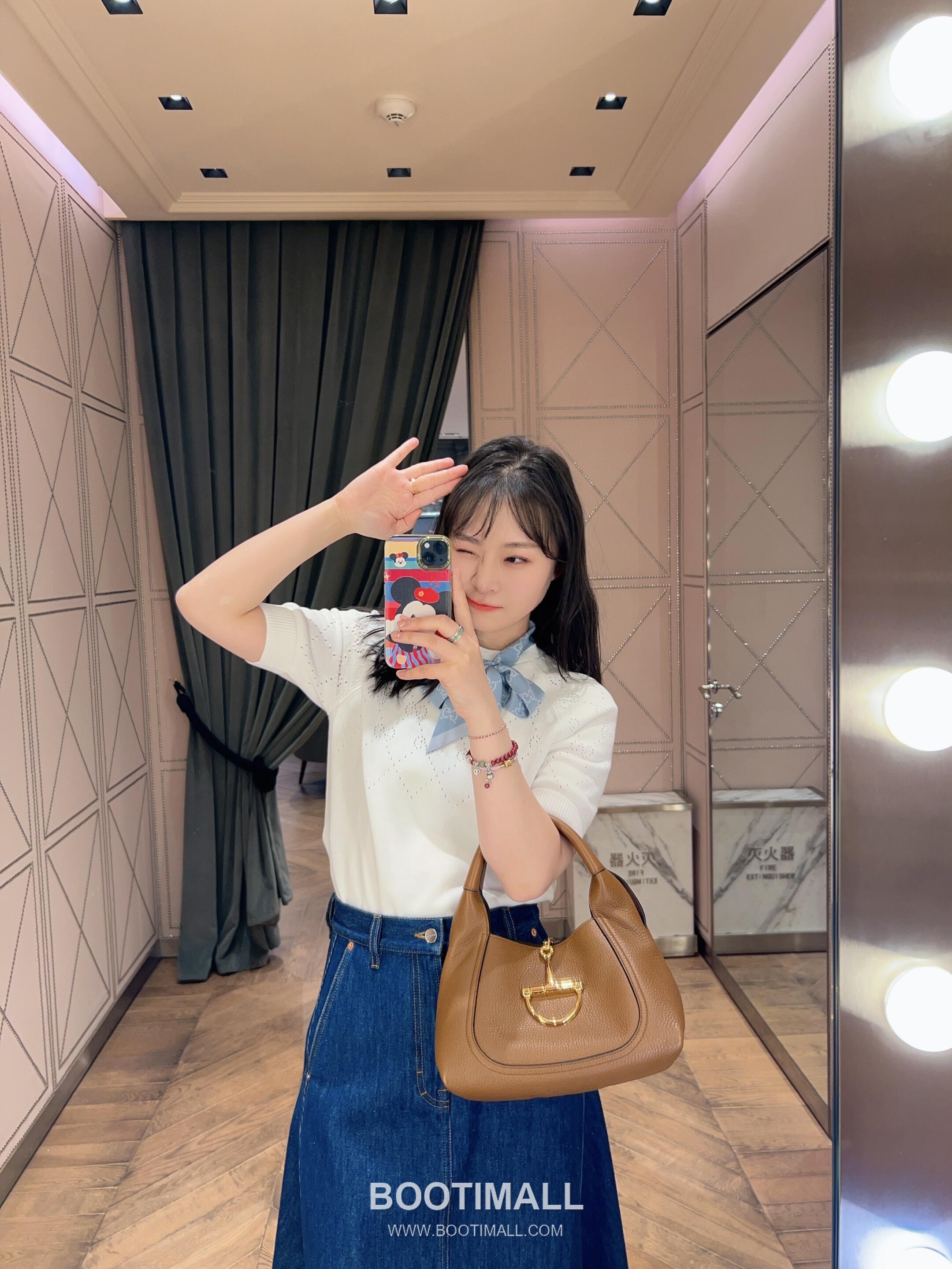 Gucci Horsebit Top Handle Grained Calfskin Taupe Handbag 구찌 홀스빗 탑핸들 그레인드 카프스킨 토프 핸드백 27.5cm 3