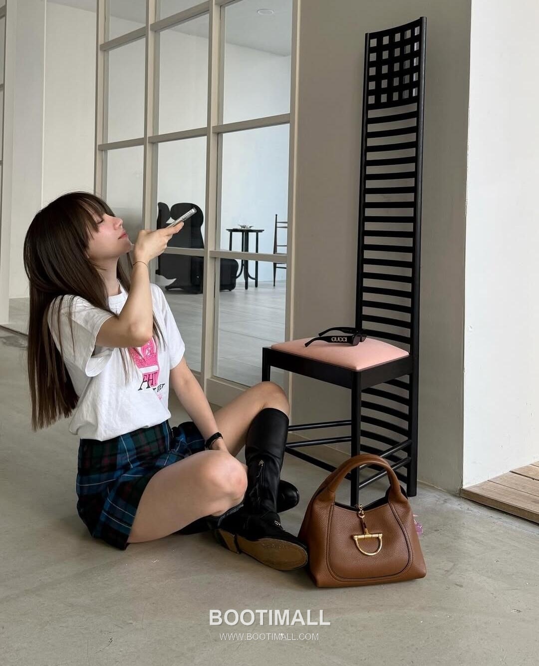 Gucci Horsebit Top Handle Grained Calfskin Taupe Handbag 구찌 홀스빗 탑핸들 그레인드 카프스킨 토프 핸드백 27.5cm 10