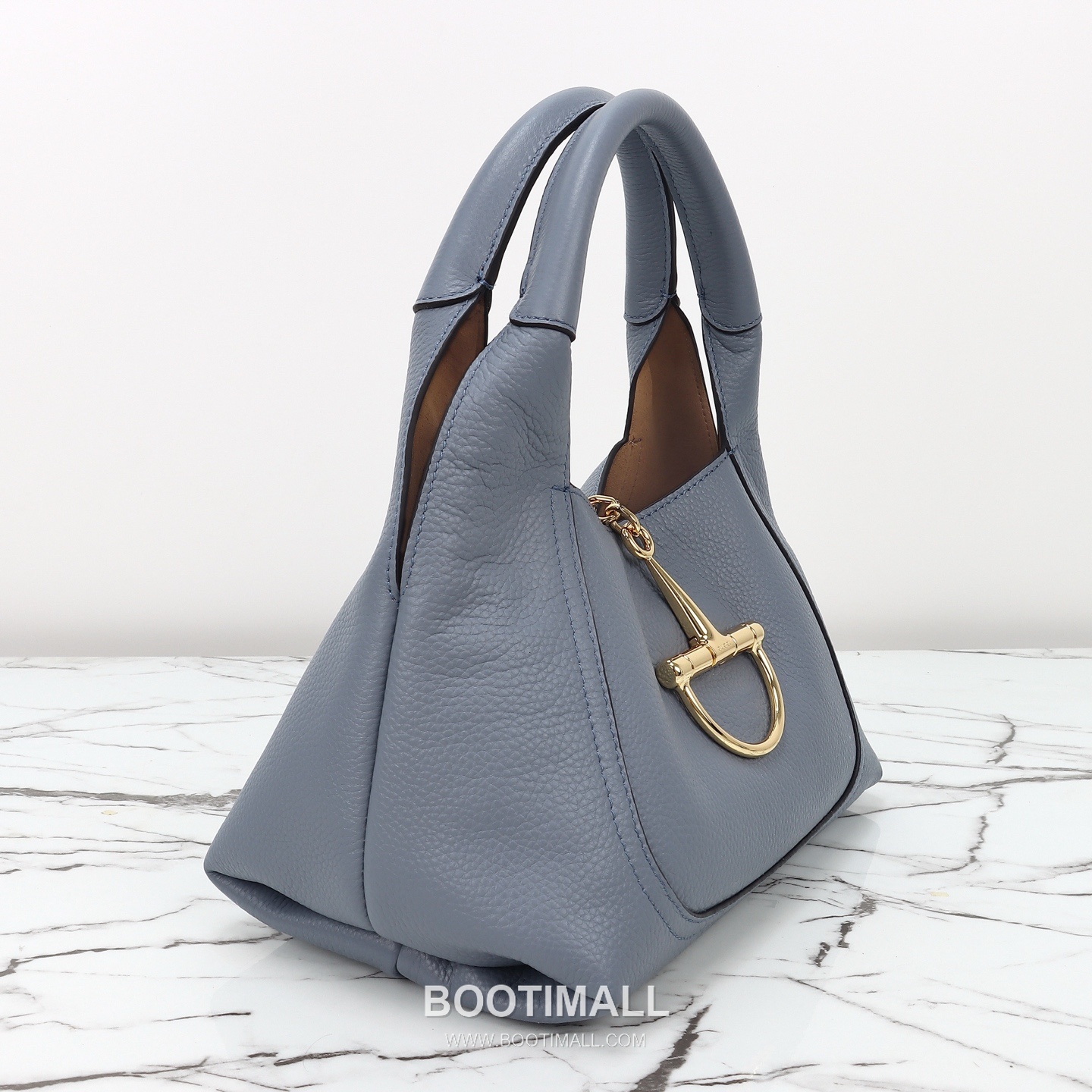 Gucci Grey Blue Leather Calfskin Leather Grey Blue Handbag 구찌 그레이 블루 레더 카프스킨 레더 그레이 블루 핸드백 27.5cm 6
