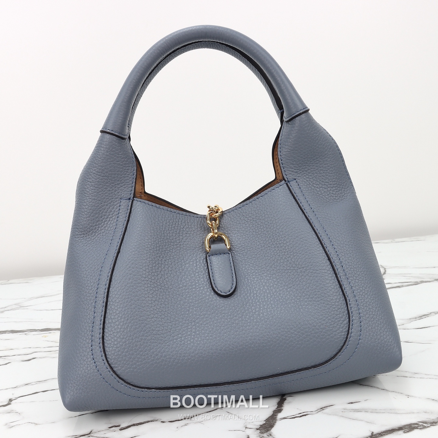 Gucci Grey Blue Leather Calfskin Leather Grey Blue Handbag 구찌 그레이 블루 레더 카프스킨 레더 그레이 블루 핸드백 27.5cm 7