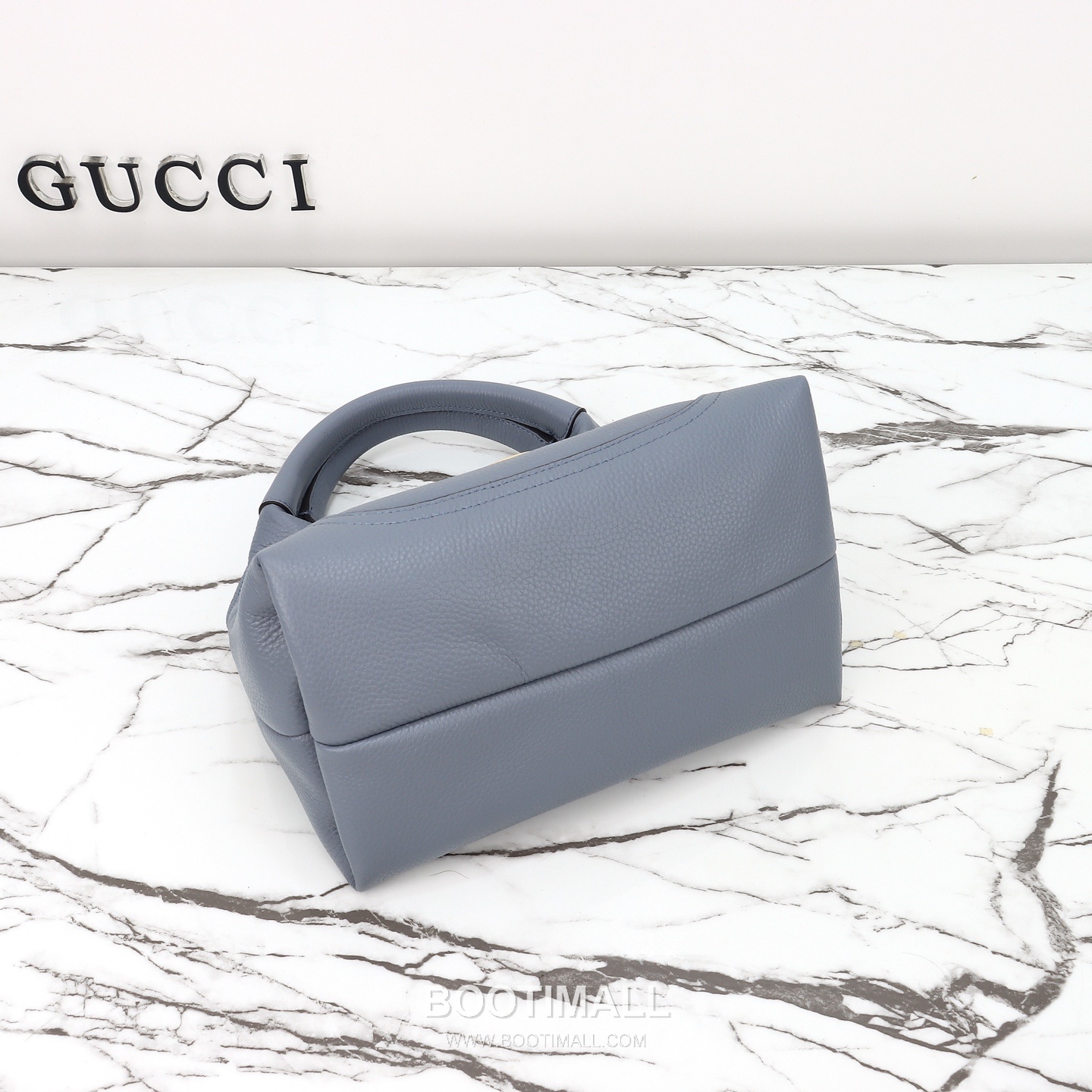 Gucci Grey Blue Leather Calfskin Leather Grey Blue Handbag 구찌 그레이 블루 레더 카프스킨 레더 그레이 블루 핸드백 27.5cm 8