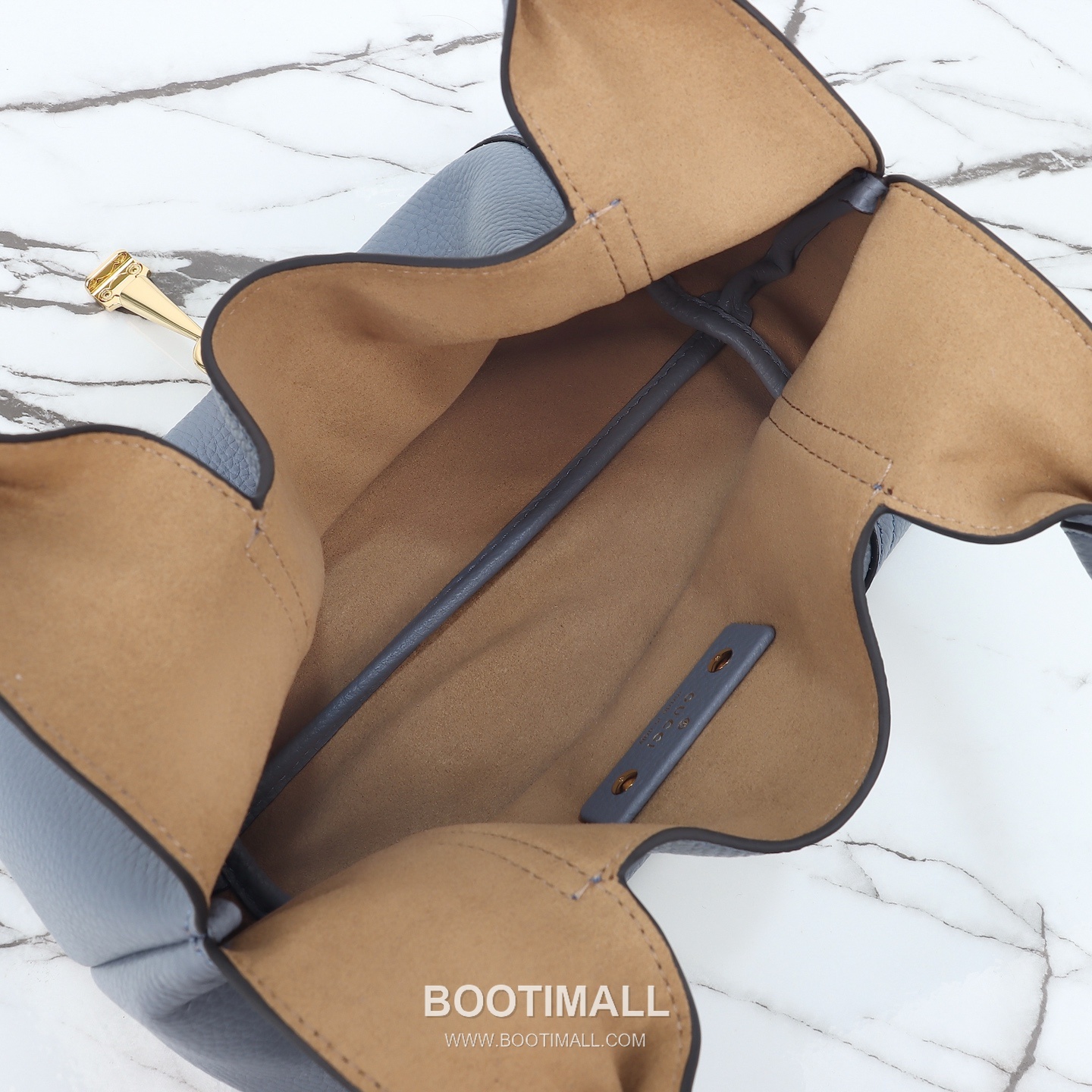 Gucci Grey Blue Leather Calfskin Leather Grey Blue Handbag 구찌 그레이 블루 레더 카프스킨 레더 그레이 블루 핸드백 27.5cm 9