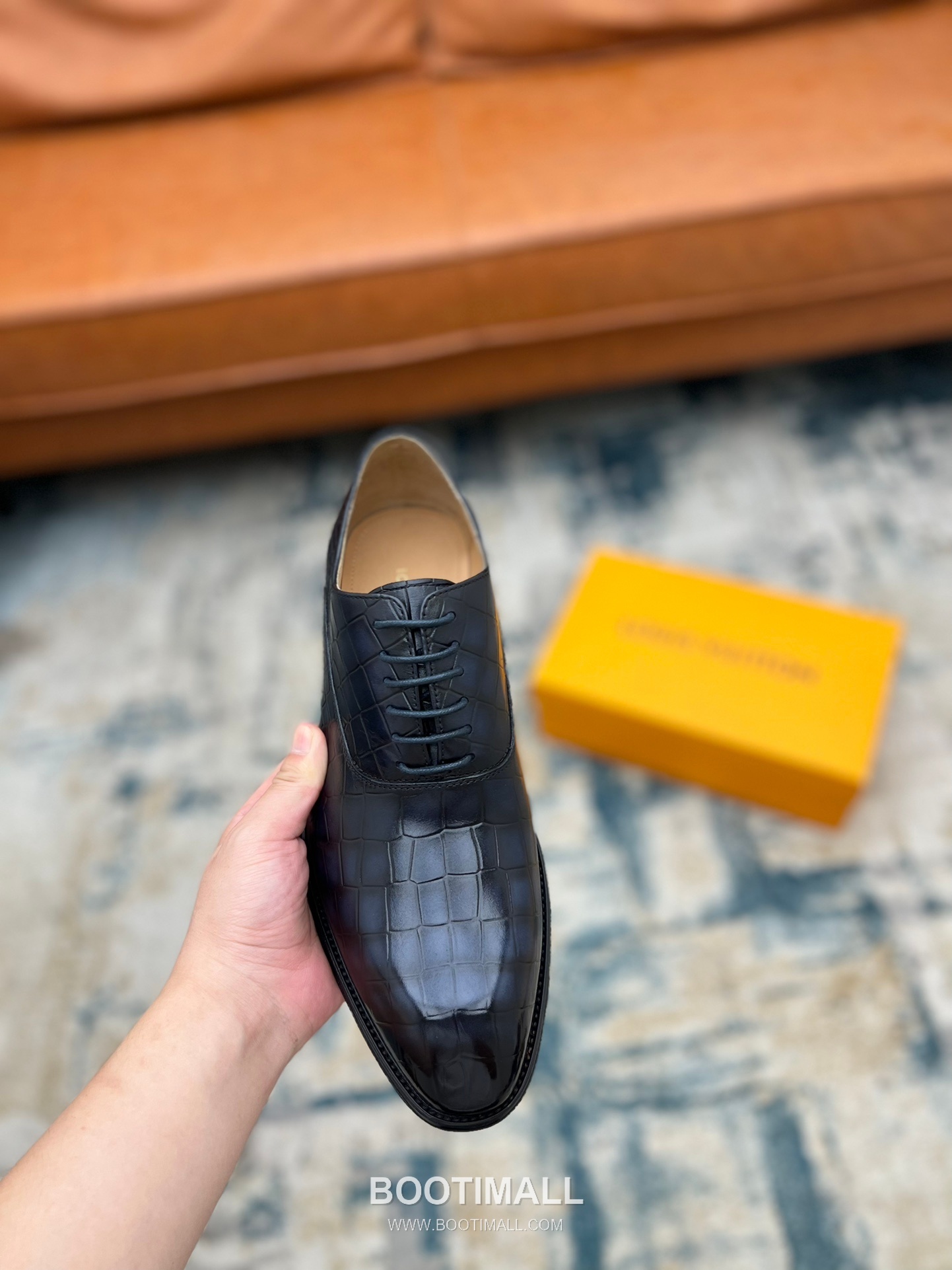 Louis Vuitton Hand-Polished Calfskin Derby Calfskin Leather Black Dress Shoes 루이비통 핸드폴리시 송아지가죽 더비 송아지가죽 블랙 드레스 슈즈 7