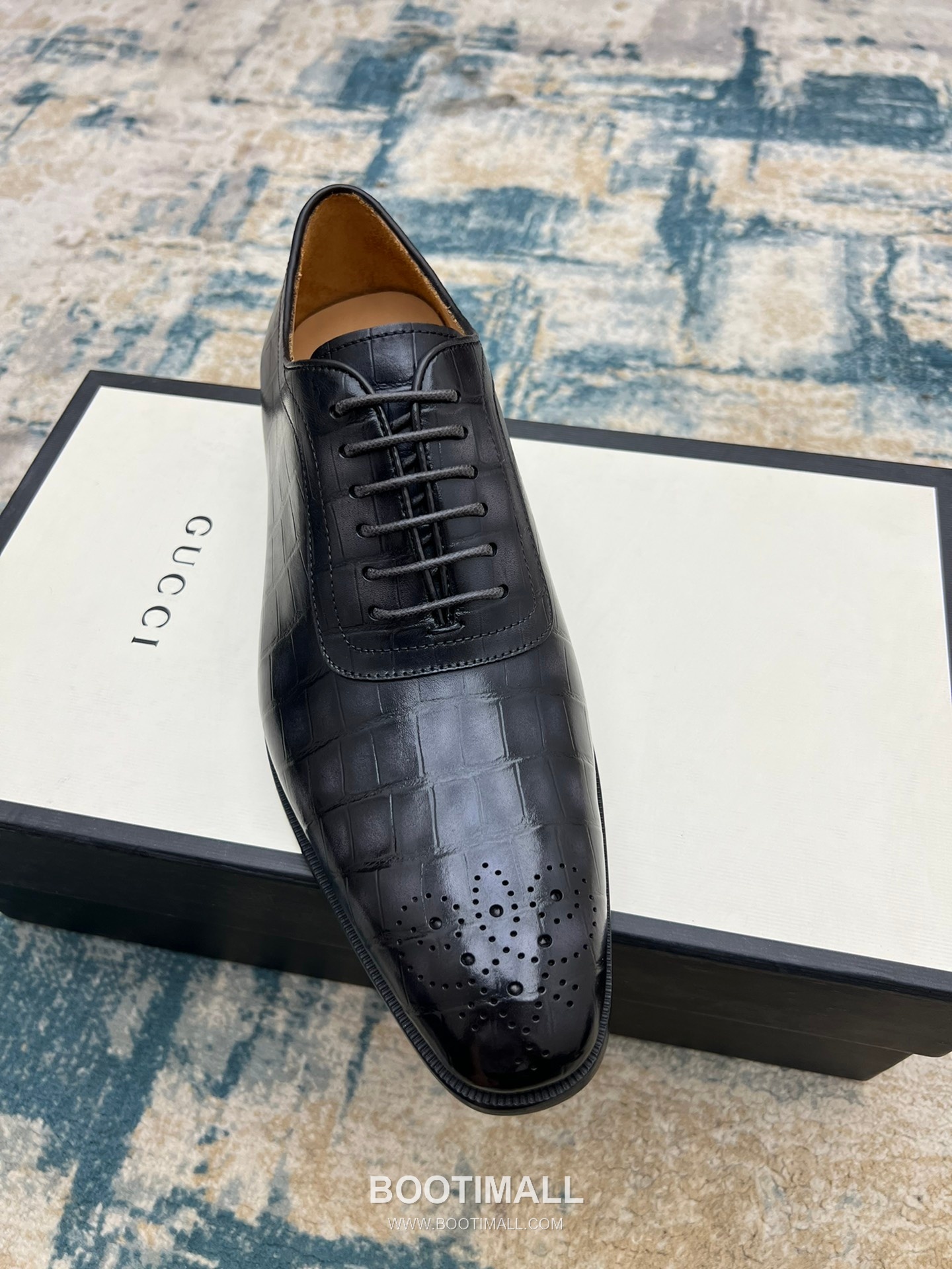 Gucci Hand-Polished Calfskin Derby Calfskin Leather Black Dress Shoes 구찌 핸드폴리시드 카프스킨 더비 카프스킨 레더 블랙 드레스 슈즈 4