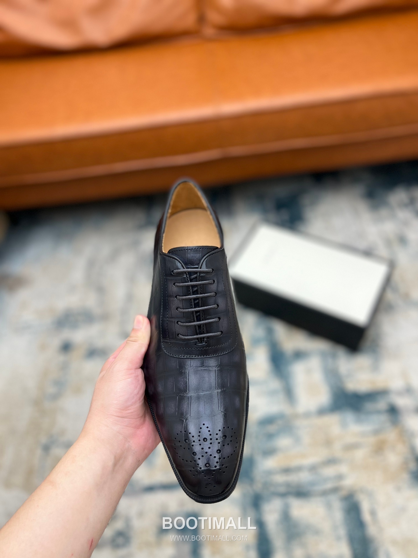 Gucci Hand-Polished Calfskin Derby Calfskin Leather Black Dress Shoes 구찌 핸드폴리시드 카프스킨 더비 카프스킨 레더 블랙 드레스 슈즈 7