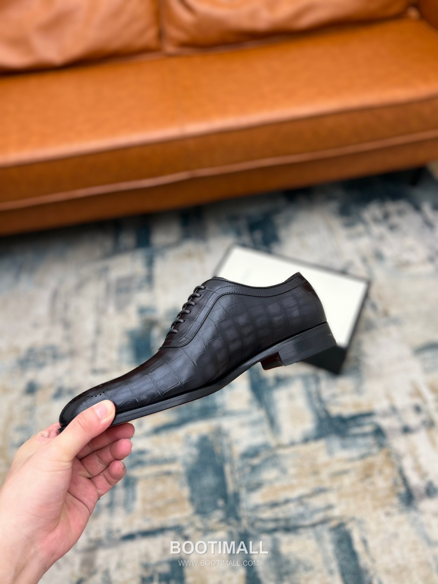 Gucci Hand-Polished Calfskin Derby Calfskin Leather Black Dress Shoes 구찌 핸드폴리시드 카프스킨 더비 카프스킨 레더 블랙 드레스 슈즈 8