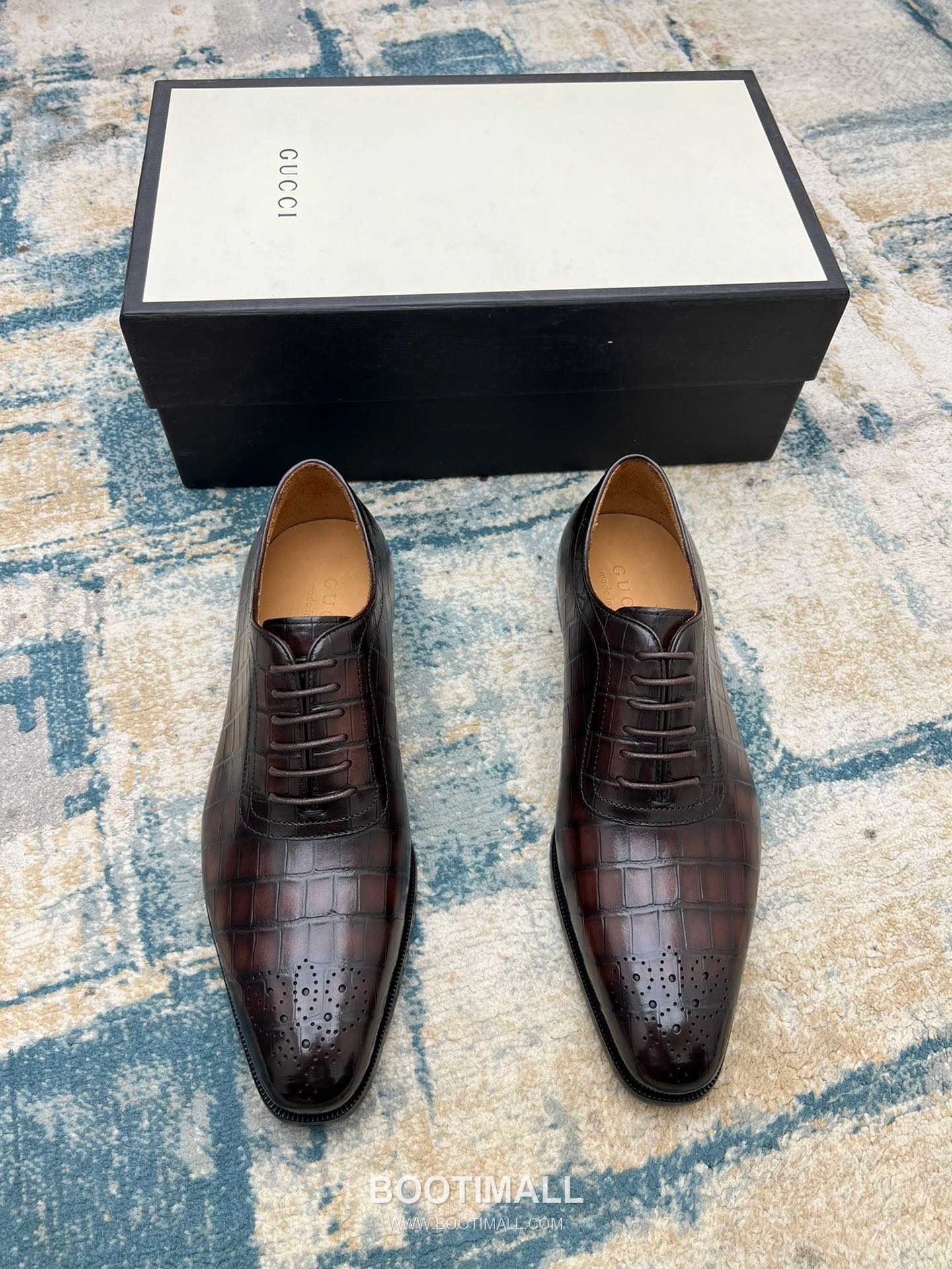 Gucci Hand-Polished Calfskin Derby Calfskin Leather Black Dress Shoes 구찌 핸드폴리시드 카프스킨 더비 카프스킨 레더 블랙 드레스 슈즈 7