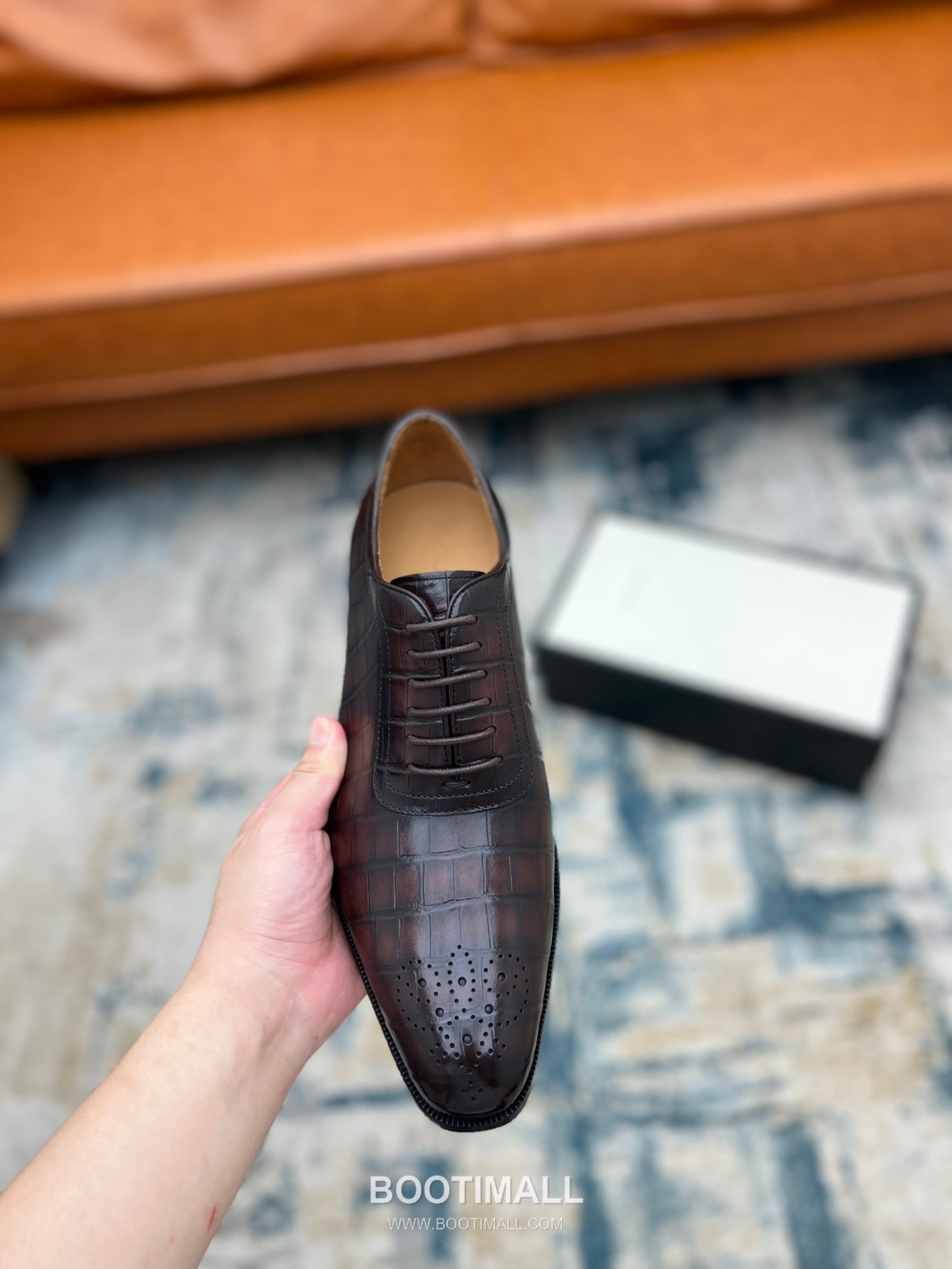 Gucci Hand-Polished Calfskin Derby Calfskin Leather Black Dress Shoes 구찌 핸드폴리시드 카프스킨 더비 카프스킨 레더 블랙 드레스 슈즈 8